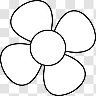 Flower Black And White Clip Art - BUNGA Transparent PNG