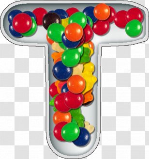 Jelly Bean Alphabet Letter Candy - T Transparent PNG