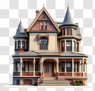 Victorian House - Victorian Style House Transparent PNG