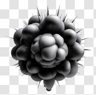 Bomb Blast - Abstract Black Explosion Illustration Transparent PNG