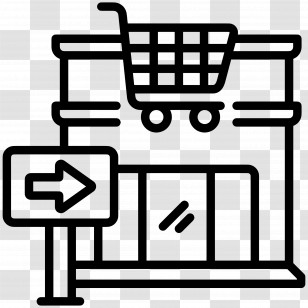 Retail - Shopping Store Icon Transparent PNG