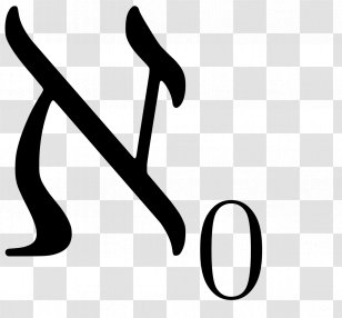 Aleph Number Alef 0 Hebrew Alphabet Symbol - Mathematical Notation ...