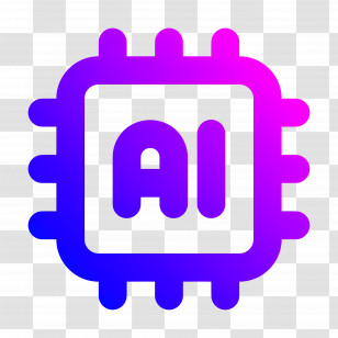 Artificial Intelligence - AI Chip Icon Transparent PNG