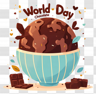 World Chocolate Day - Chocolate Globe For World Chocolate Day Transparent PNG