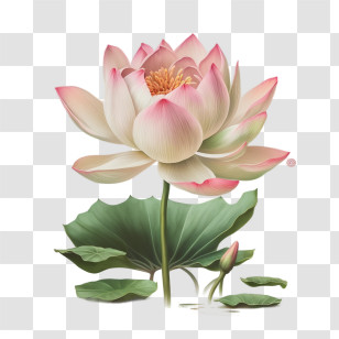 Hand Painted Lotus Flower
 - Lotus Flower Illustration Transparent PNG