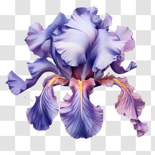 Iris
 - Beautiful Purple Iris Flower Transparent PNG
