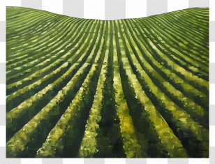 Pasture Field - Green Agricultural Field Landscape Transparent PNG