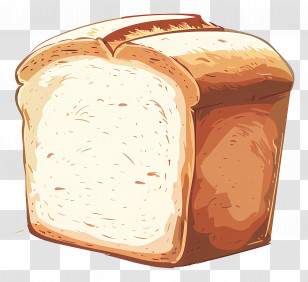 Whole Wheat Bread - Illustration Of A Fresh Loaf Of Bread Transparent PNG