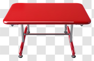 Red Classroom Table - Red Modern Table Transparent PNG