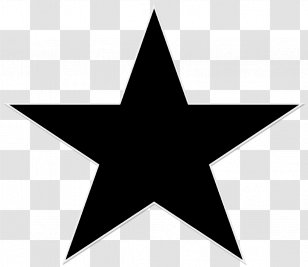 Blackstar Clip Art - Black And White - Stars Transparent PNG