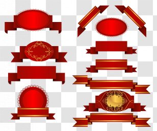 Vector Graphics Red Ribbon Clip Art Pink - Accessoire Transparent PNG