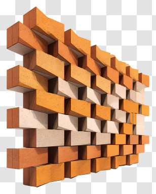 Brick Wall - 3D Brick Wall Pattern Design Transparent PNG