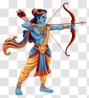 Archer - Mythical Archer With Bow And Arrow Transparent PNG