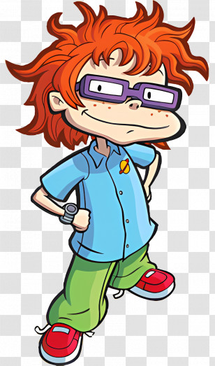 Cartoon Character - Boy With Glasses Cartoon Transparent PNG