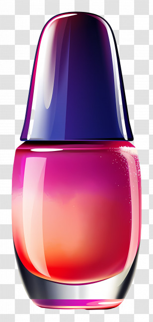 Nail Polish - Colorful Nail Polish Bottle Transparent PNG