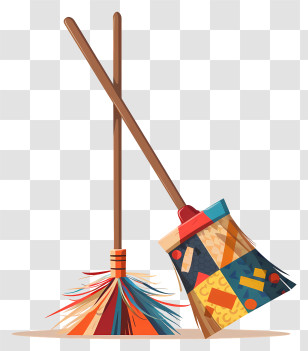 Cleaning Broom - Colorful Brooms For Cleaning Transparent PNG