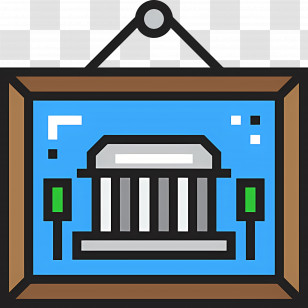 Photo Frame - Framed Painting Of A Building Transparent PNG