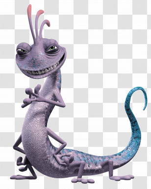 Monsters - Purple Lizard Monster With Blue Spots Transparent PNG