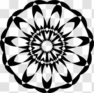 Monochrome Floral Design Clip Art - Visual Arts - Silhouette Transparent PNG