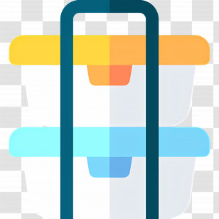 Food Box - Colorful Stacked Storage Containers Transparent PNG
