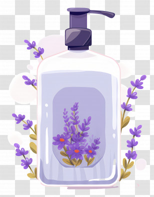 Lavender Shampoo - Lavender Soap In Decorative Bottle Transparent PNG