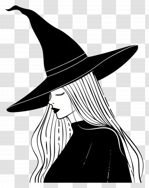 Witch - Mystical Witch Hat Character Transparent PNG