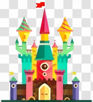 Castle Cartoon - Building Tower Transparent PNG