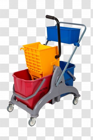 Mop Floor Cleaning Bucket - Brush Transparent PNG
