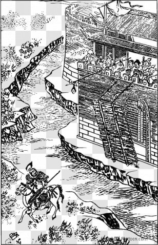 Water Margin Building Illustration - Comics - Line Construction Transparent PNG