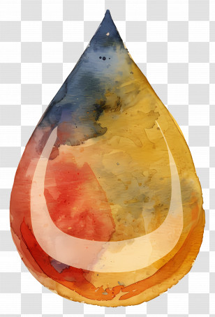 Oil Drop - Abstract Colorful Water Drop Transparent PNG