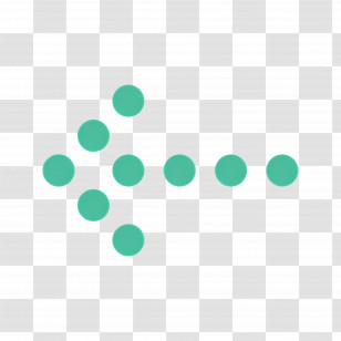 Dotted Arrow - Green Dotted Arrow Transparent PNG