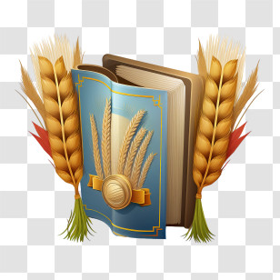 Shavuot
 - Book And Wheat Symbolic Illustration Transparent PNG
