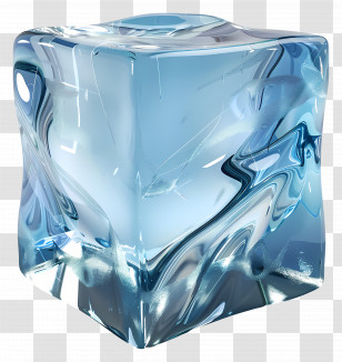 Ice Block - Blue Ice Cube Transparent PNG