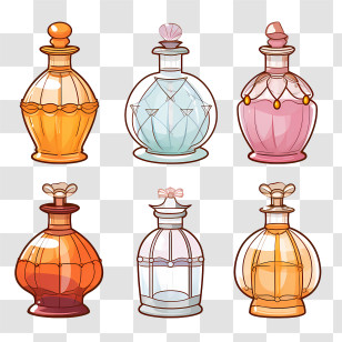 Perfume Bottle - Stylish Perfume Bottles Collection Transparent PNG