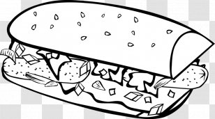 Junk Food Fast Coloring Book - Heart Transparent PNG