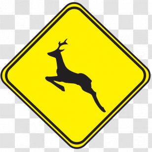 Traffic Sign Signage Warning Road Signs In Italy - Deer - Uruguay Pictures Transparent PNG
