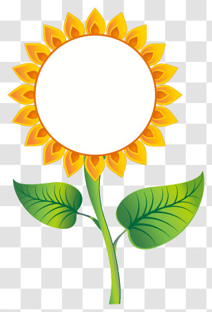 Sunflower Frame - Sunflower Photo Frame Decorative Illustration Transparent PNG