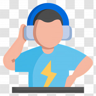 Music Dj - DJ With Headphones Transparent PNG