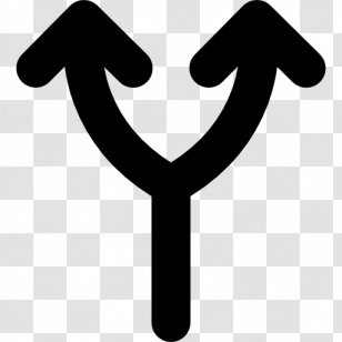 Arrow Bifurcation Theory Angle - Text Transparent PNG