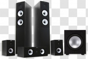 JAMO S526HCS Black Home Cinema System Including Subwoofer Theater Systems Loudspeaker S-526HCS3 Speakers 5.0 Pack Transparent PNG