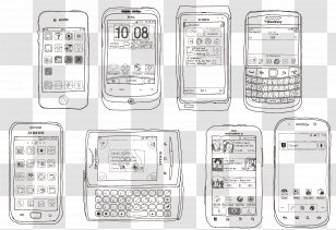 Samsung Galaxy Smartphone Telephone BlackBerry - Mobile Phone Case - Hand-painted Transparent PNG