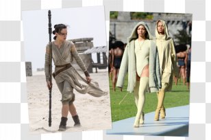 Rey Star Wars Luke Skywalker Kylo Ren Fashion - Shoulder - Runway Model Transparent PNG