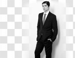 Suit Tuxedo Formal Wear Blazer Outerwear - Recruiter - White Gauze Transparent PNG