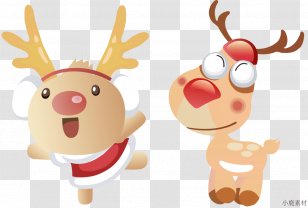 Clip Art Vector Graphics Reindeer Image - Cartoon - Elk Transparent PNG