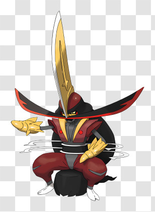Kingambit - Animated Character With Sword Transparent PNG