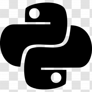 Python Logo - Black Python Programming Logo Symbol Transparent PNG