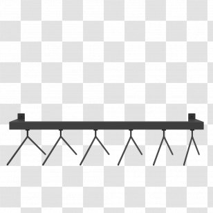 Coat & Hat Racks Furniture Cloakroom Art - Black And White - Rack Transparent PNG