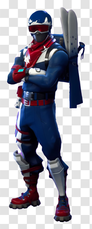 Fortnite - Cool Skiing Character In Winter Outfit Transparent PNG