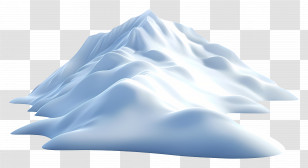 Snowy Hill - Snowy Mountain Landscape Transparent PNG