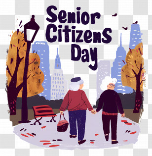 Senior Citizens Day - Senior Citizens Day Celebration Transparent PNG